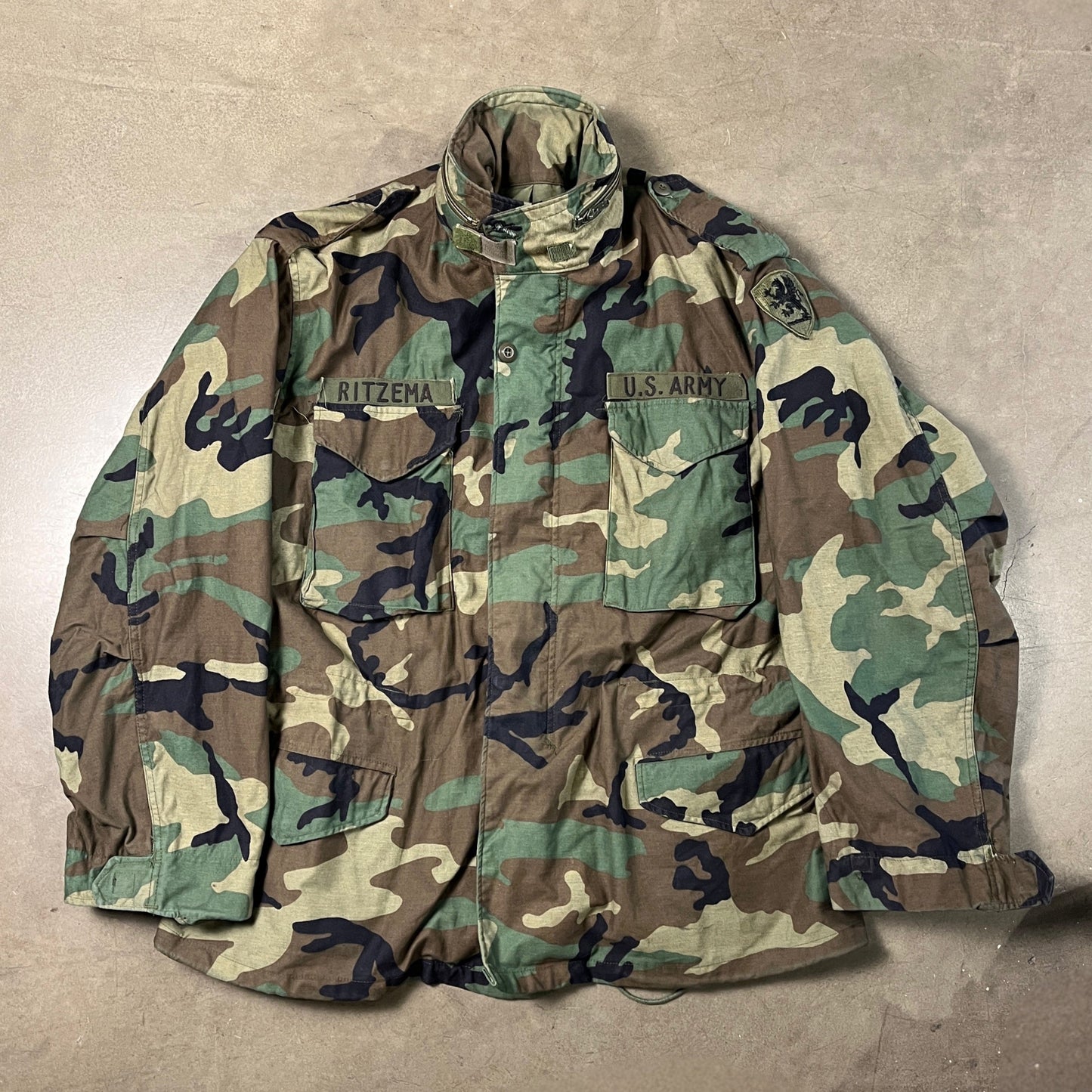 US Army Woodland M-65 Field Jacket (X-Large)