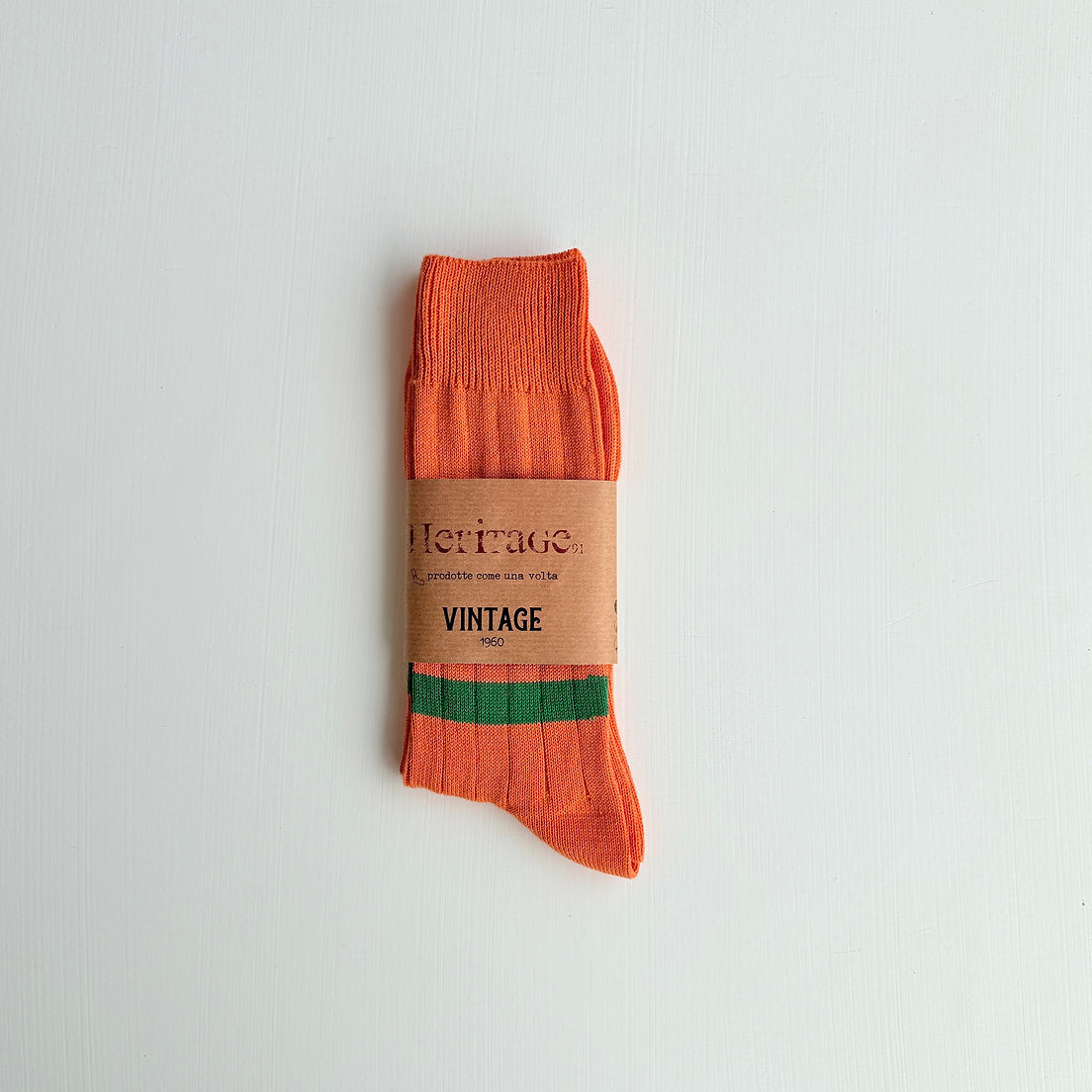 Heritage 9.1 Socks - Vintage 1960 Double Emerald Stripes