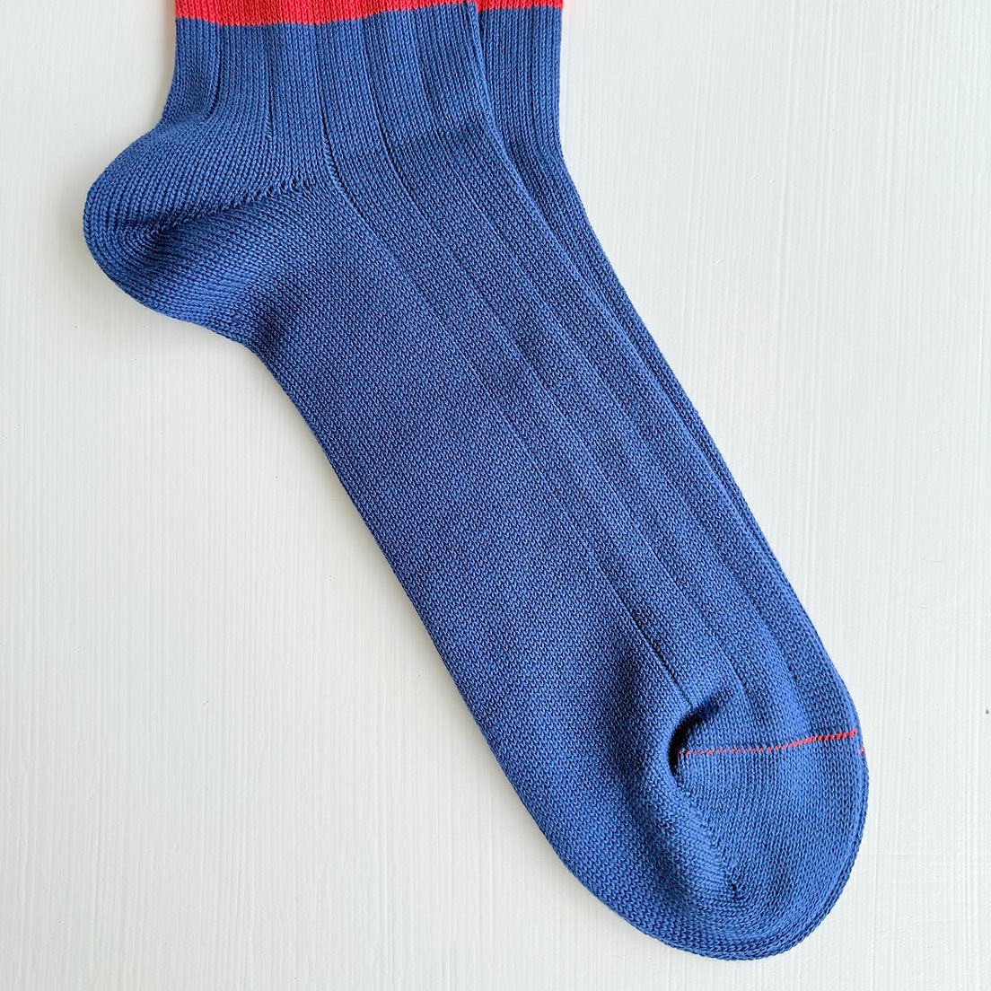 Heritage 9.1 Socks - Vintage 1960 Denim/Double Red Stripes