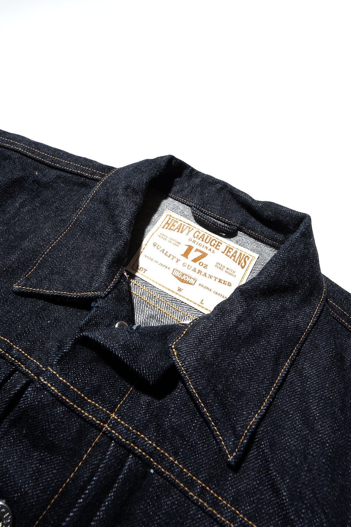 BIG JOHN M6803 (001) 17oz Heavy Gauge Denim Jacket