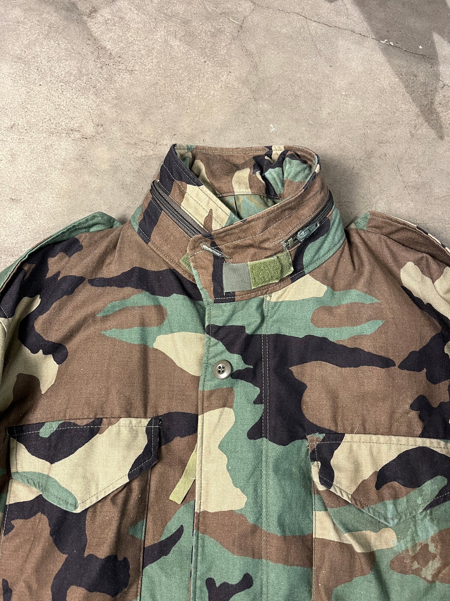 M-65 Woodland Camo Field Jacket (XL)