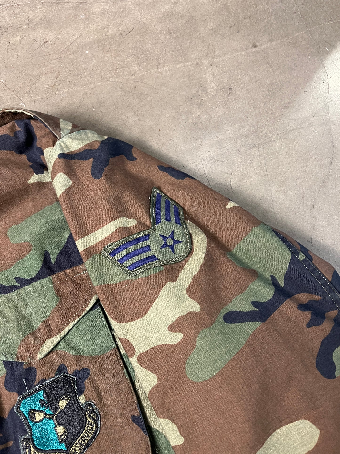 M-65 Woodland Camo Field Jacket (XL)