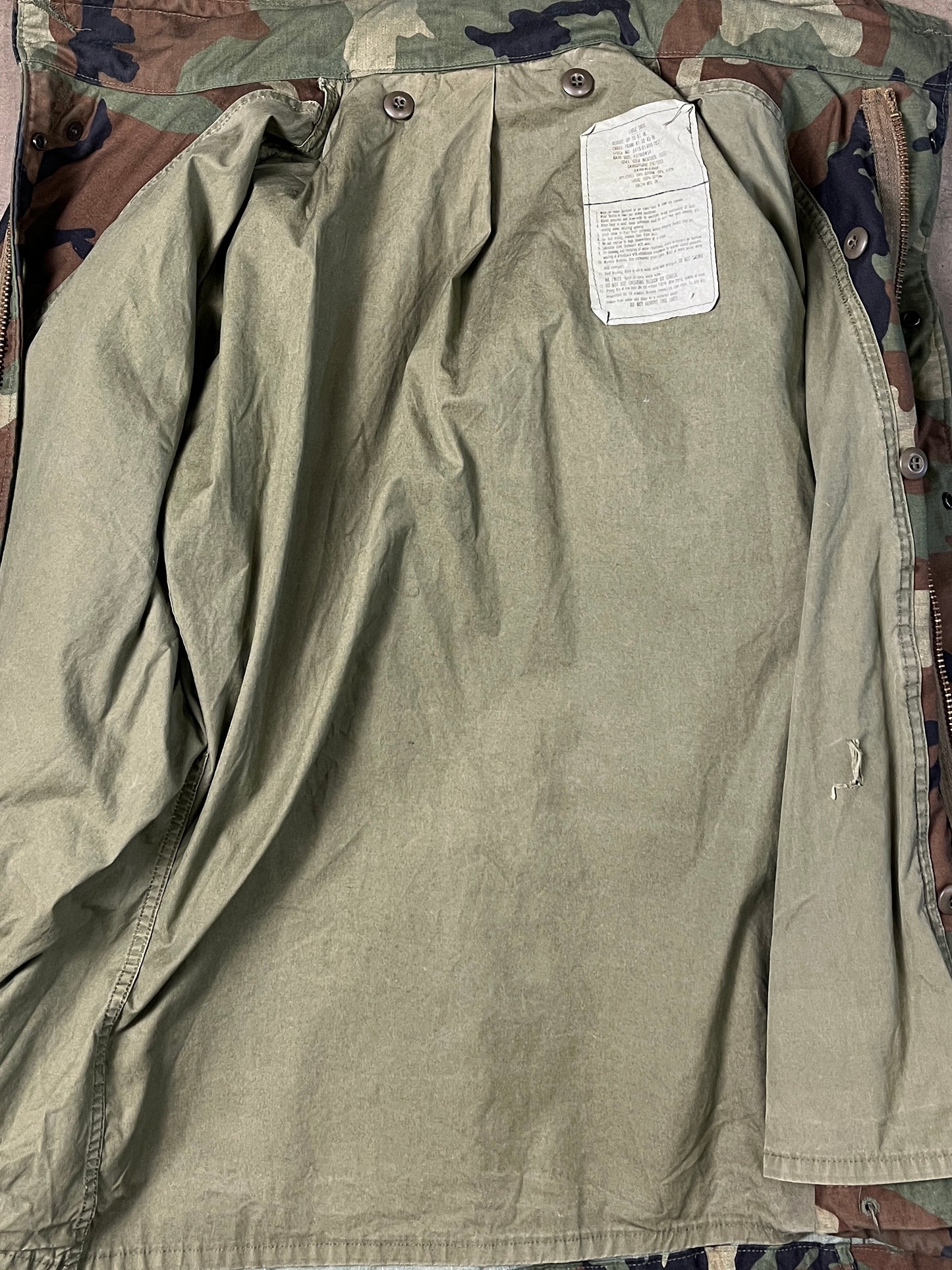 M-65 Woodland Camo Field Jacket (XL)