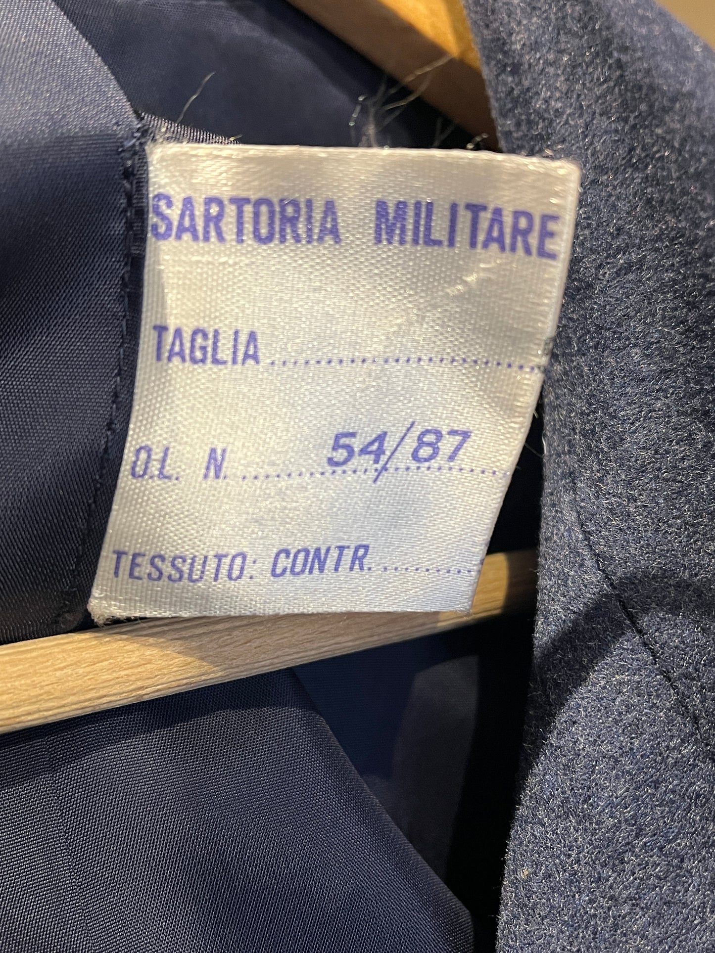 Italian Navy 100% Wool Coat (L-XL)