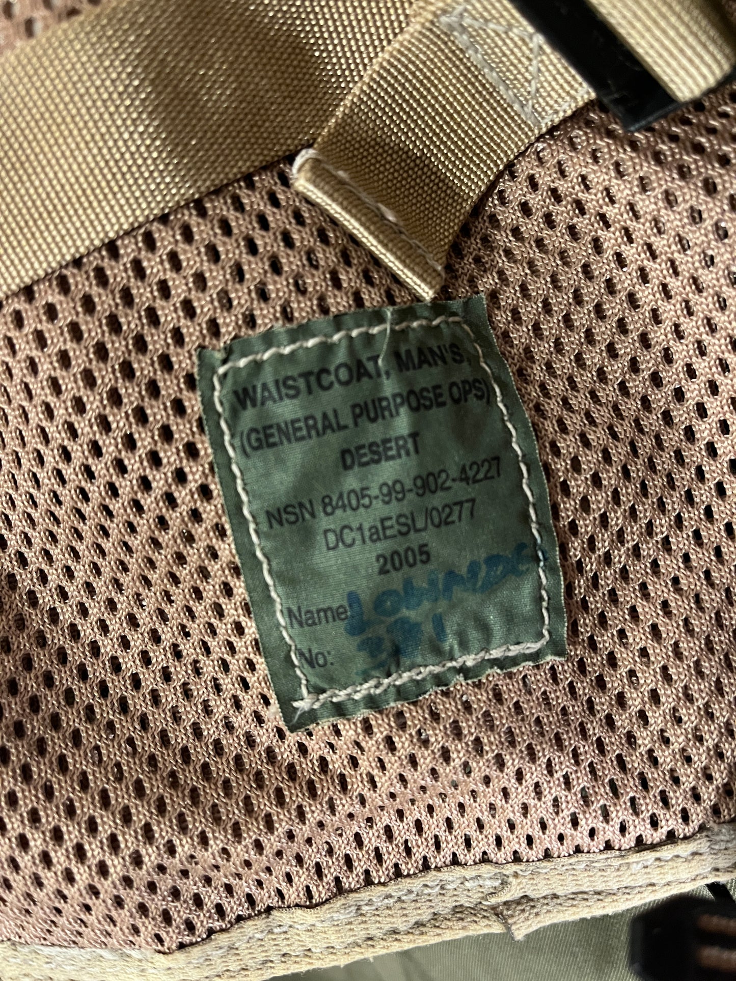 UK Desert Camo Tactical Vest