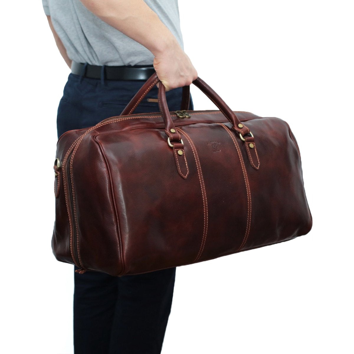Fantini Pelletteria Leather Travel Bag Toscana