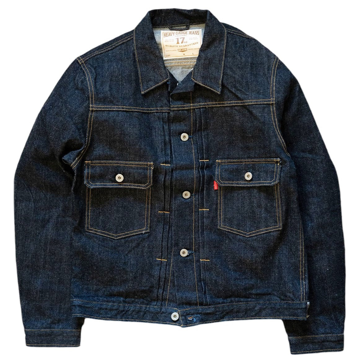 BIG JOHN M6803 (001) 17oz Heavy Gauge Denim Jacket