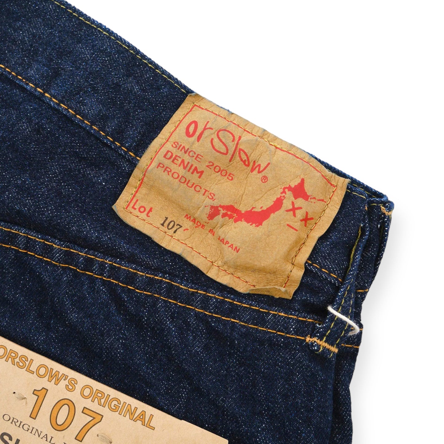 orSlow 107 IVY FIT SELVEDGE JEANS ONE WASH
