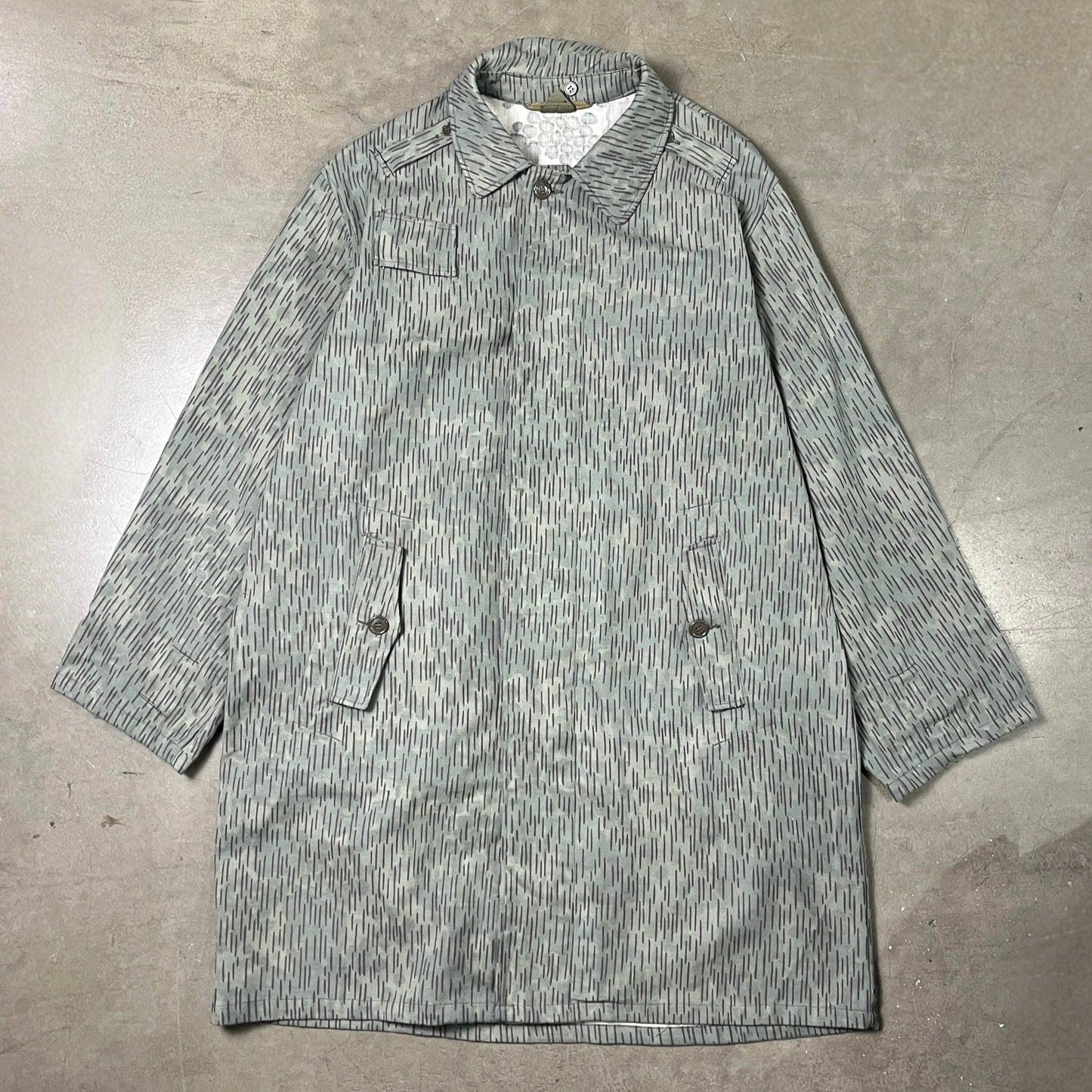 Czechoslovakian 60's Raindrop Camo Coat