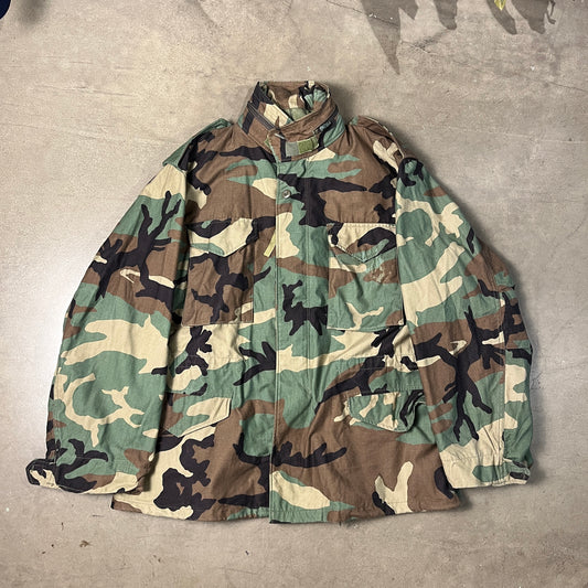 M-65 Woodland Camo Field Jacket (XL)