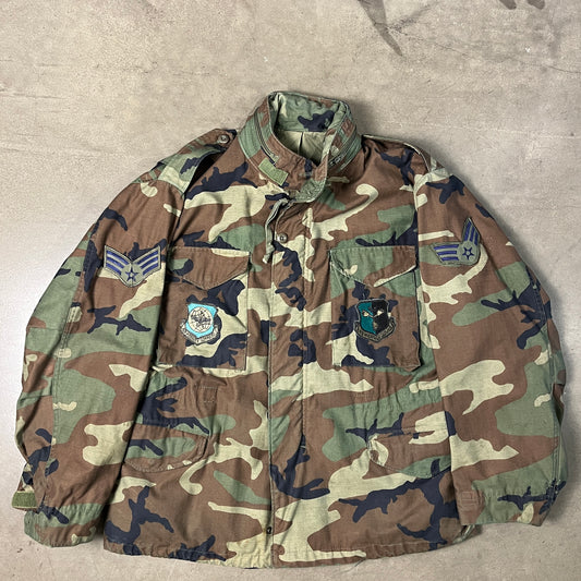 M-65 Woodland Camo Field Jacket (XL)