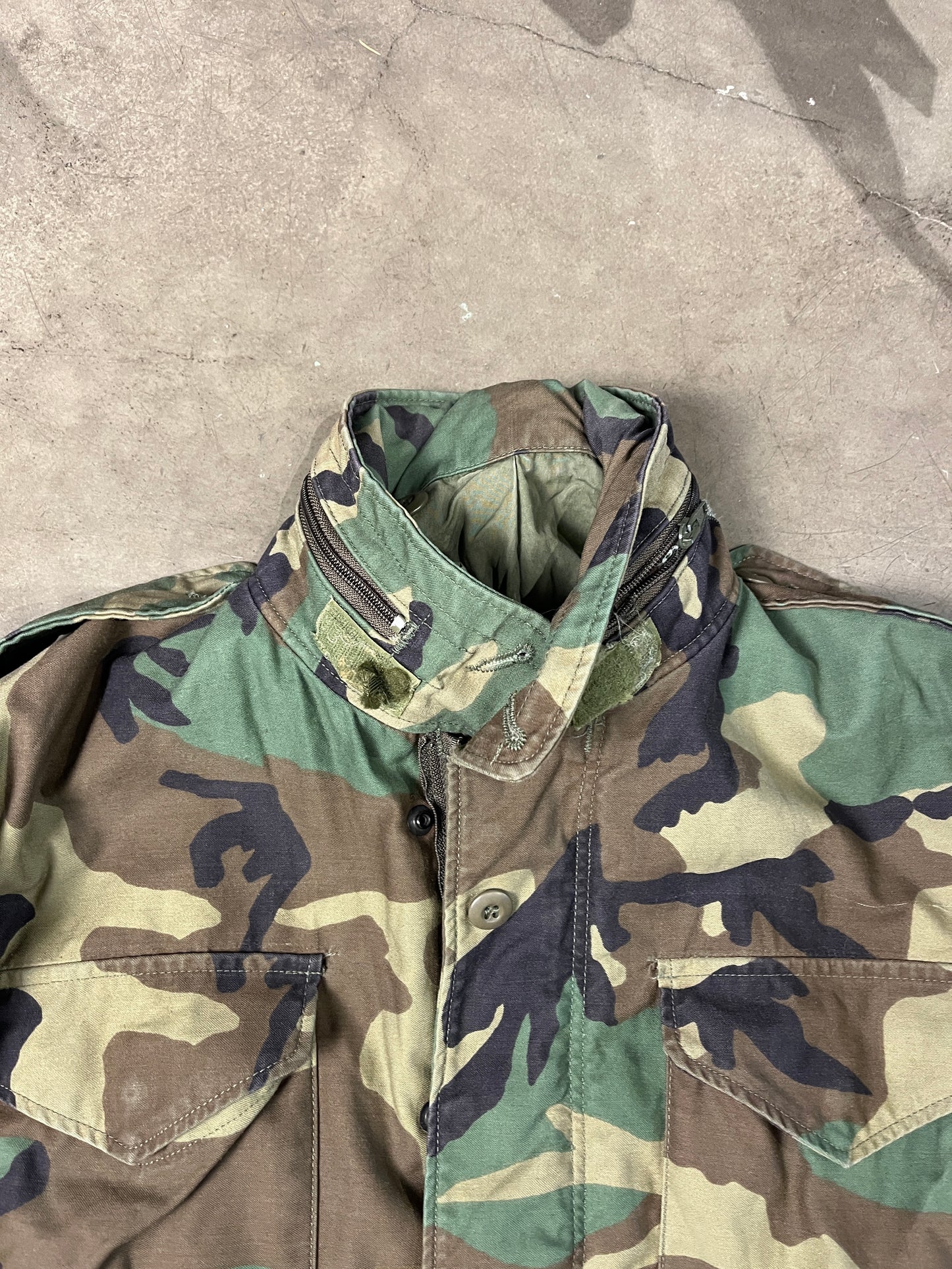 M-65 Woodland Camo Field Jacket (M)