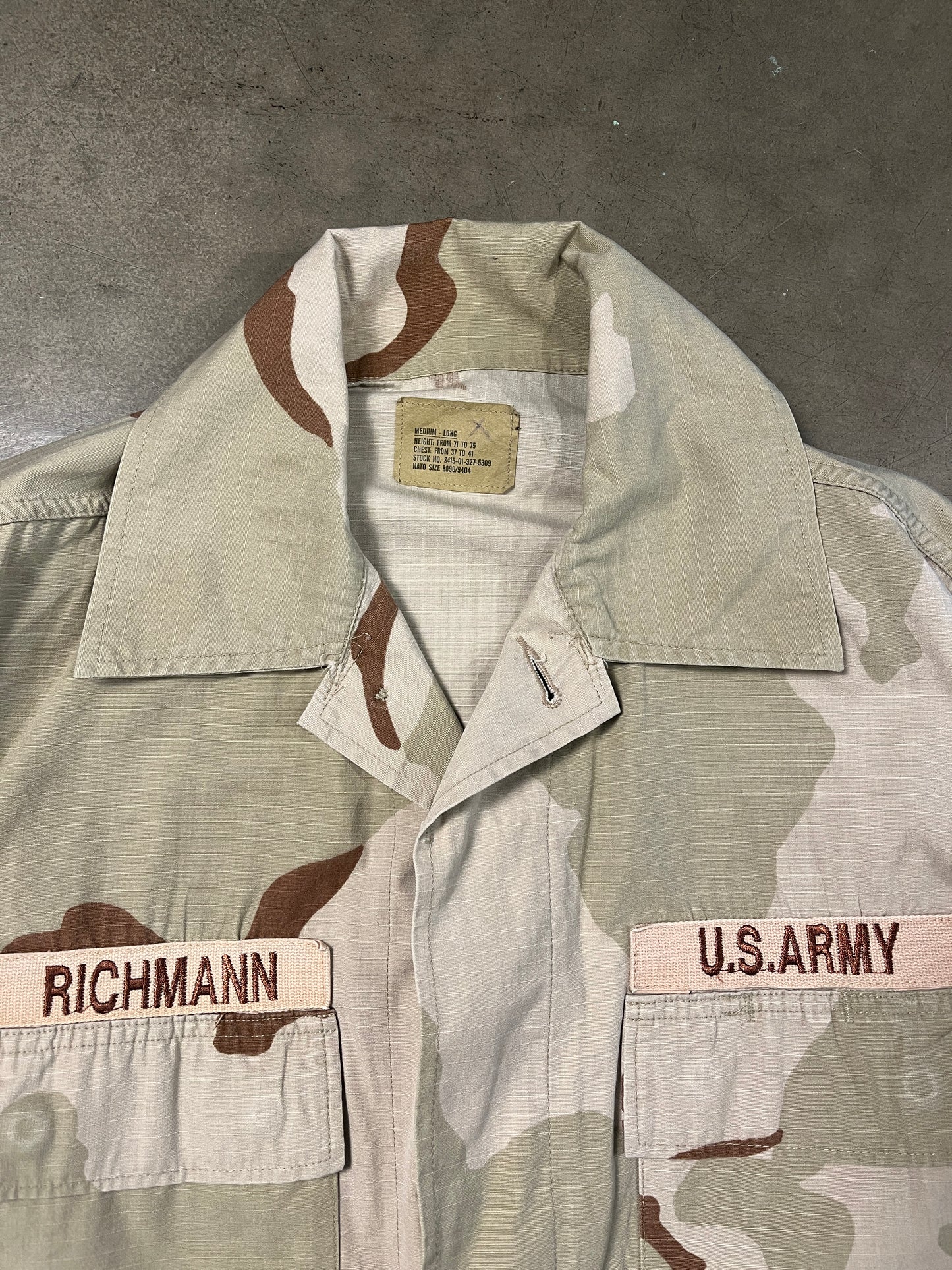 US 3-Color Desert Camo Jacket (L)