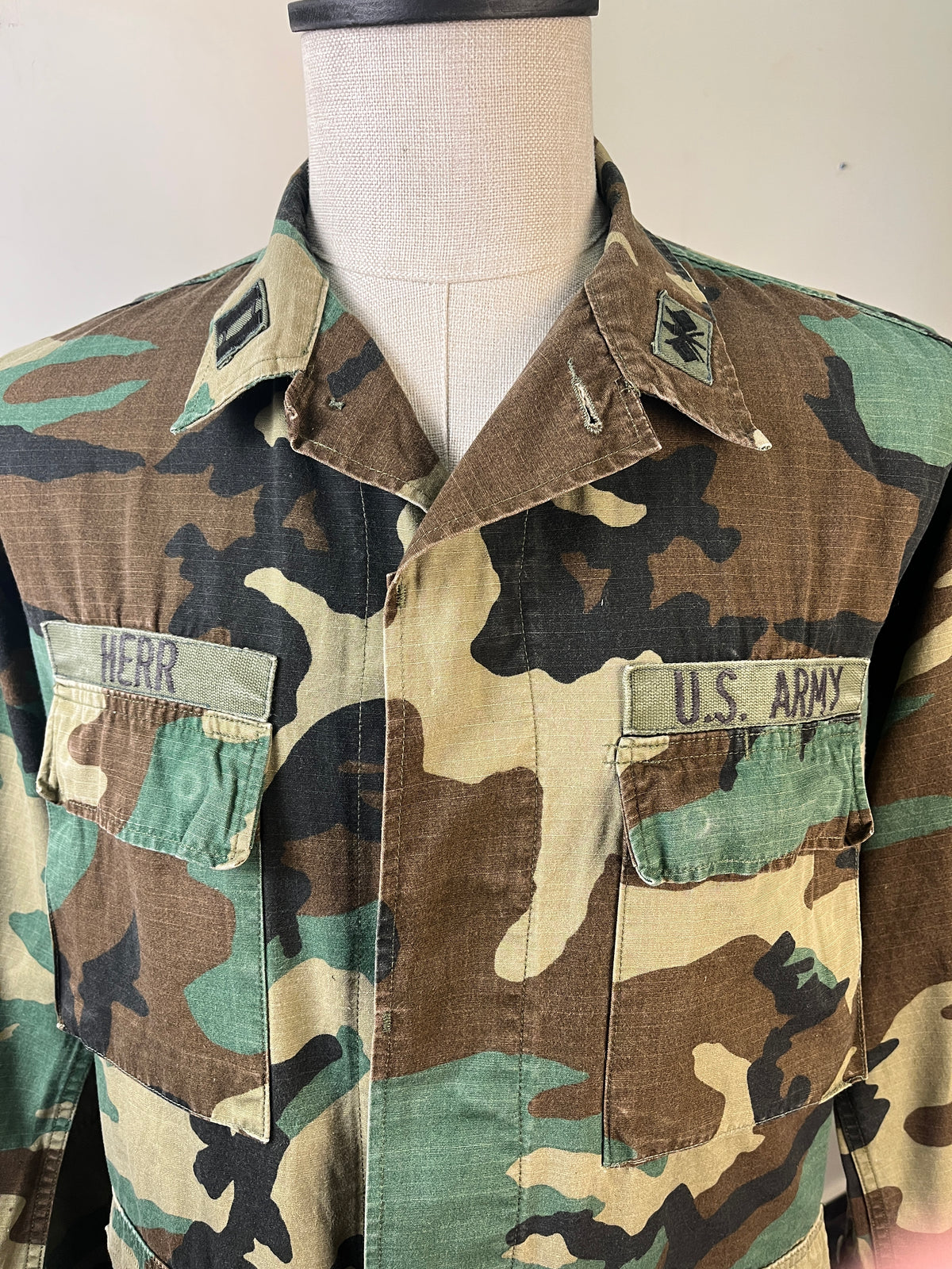 US Army Woodland Camo Jacket (L)