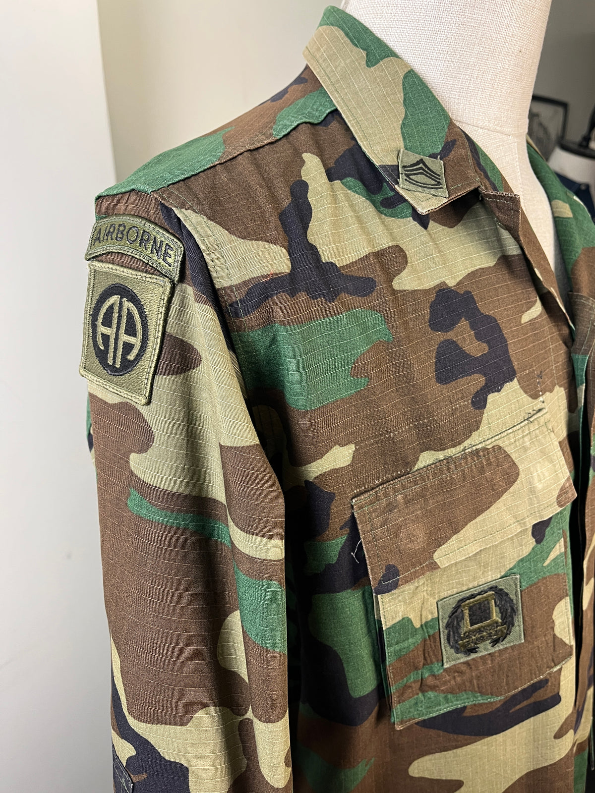 US Army Woodland Camo Jacket (L)