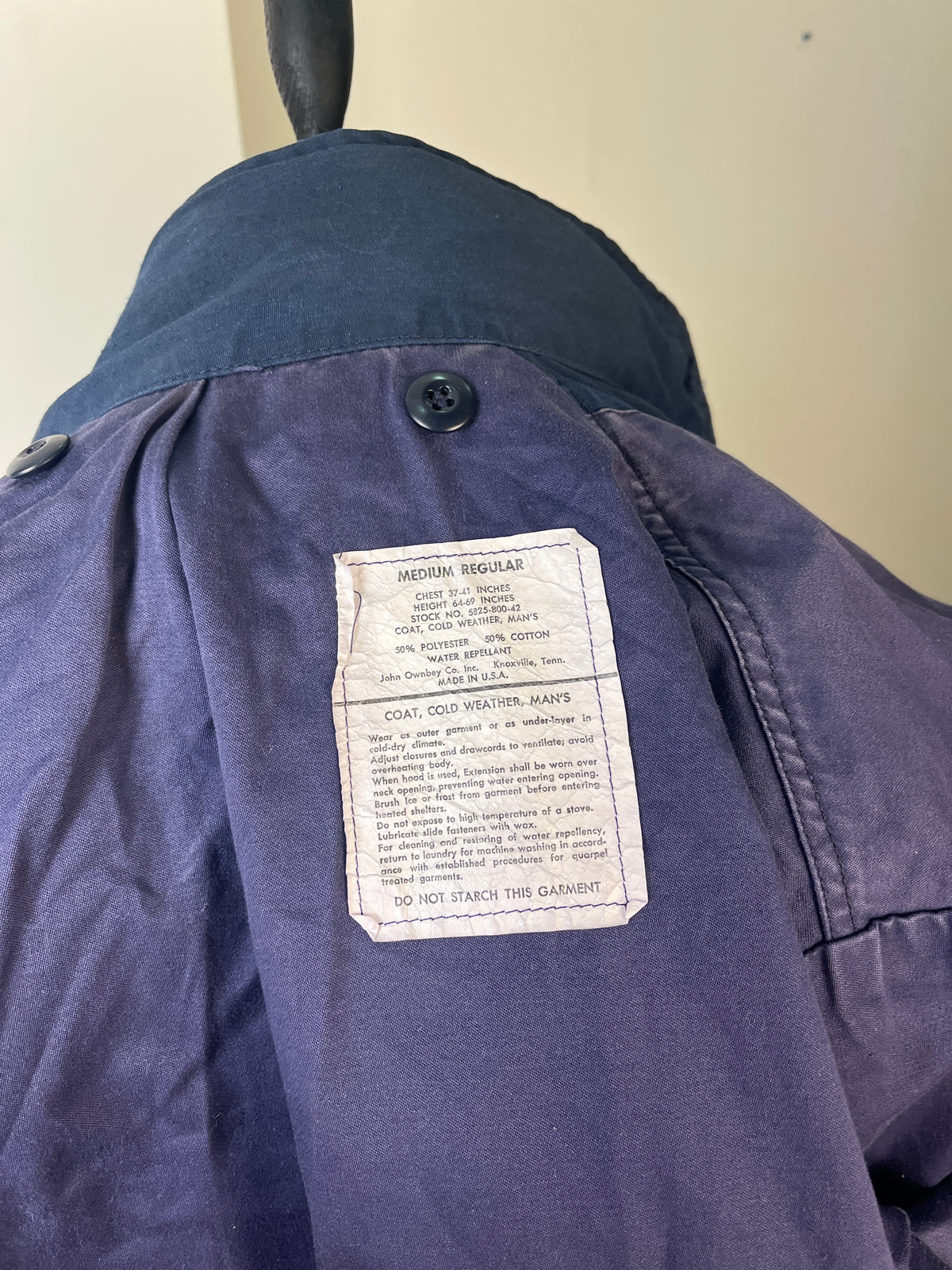 Navy Made in USA M-65 Field Jacket (L)