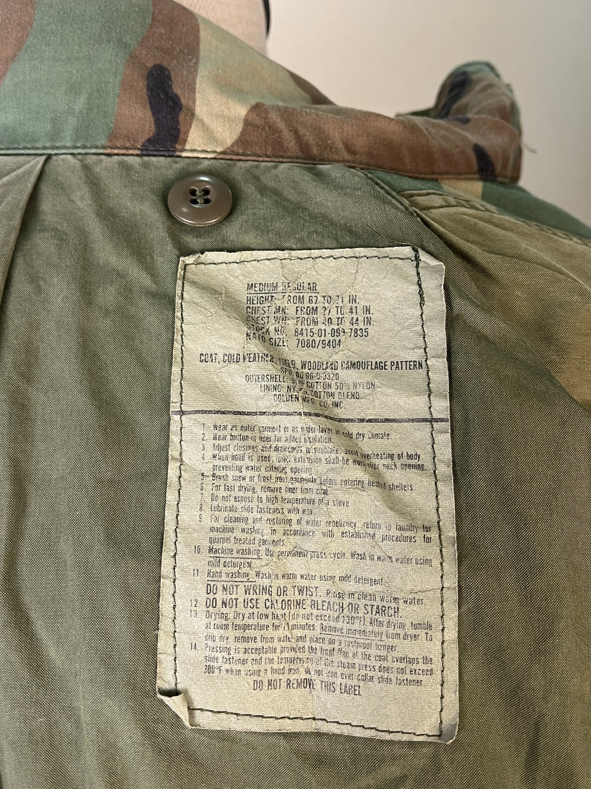 US Army Woodland  M-65 Field Jacket (L)