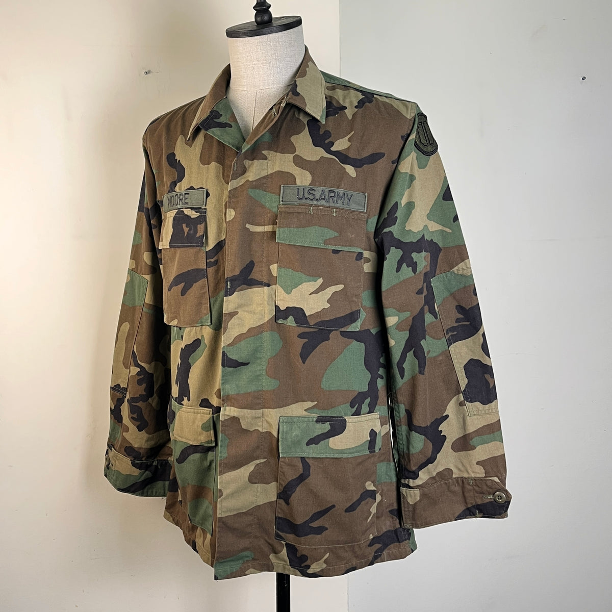 US Army Woodland Camo Jacket (L)
