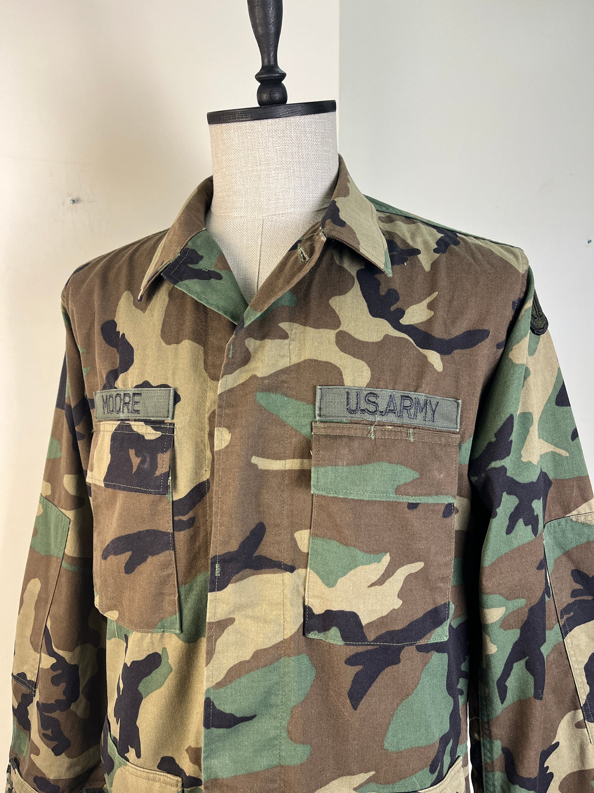 US Army Woodland Camo Jacket (L)