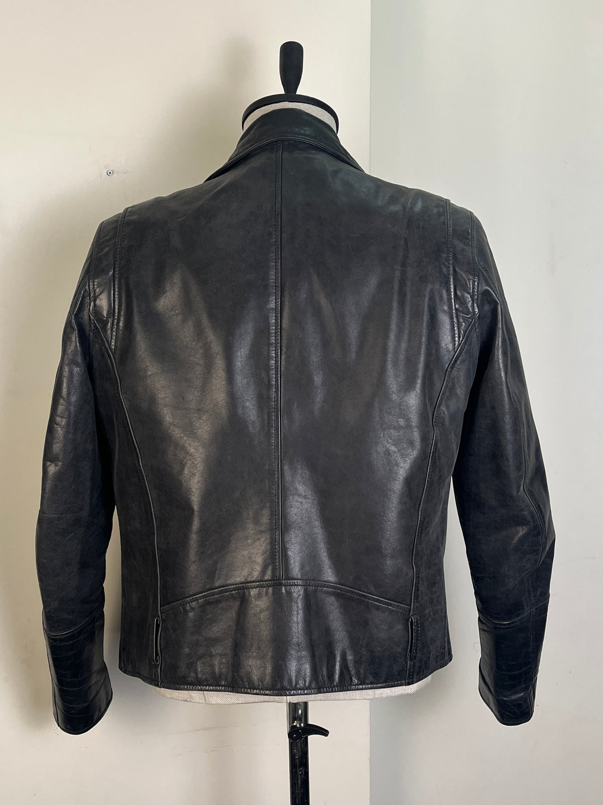 Leather Motorcycle Jacket (M/L)