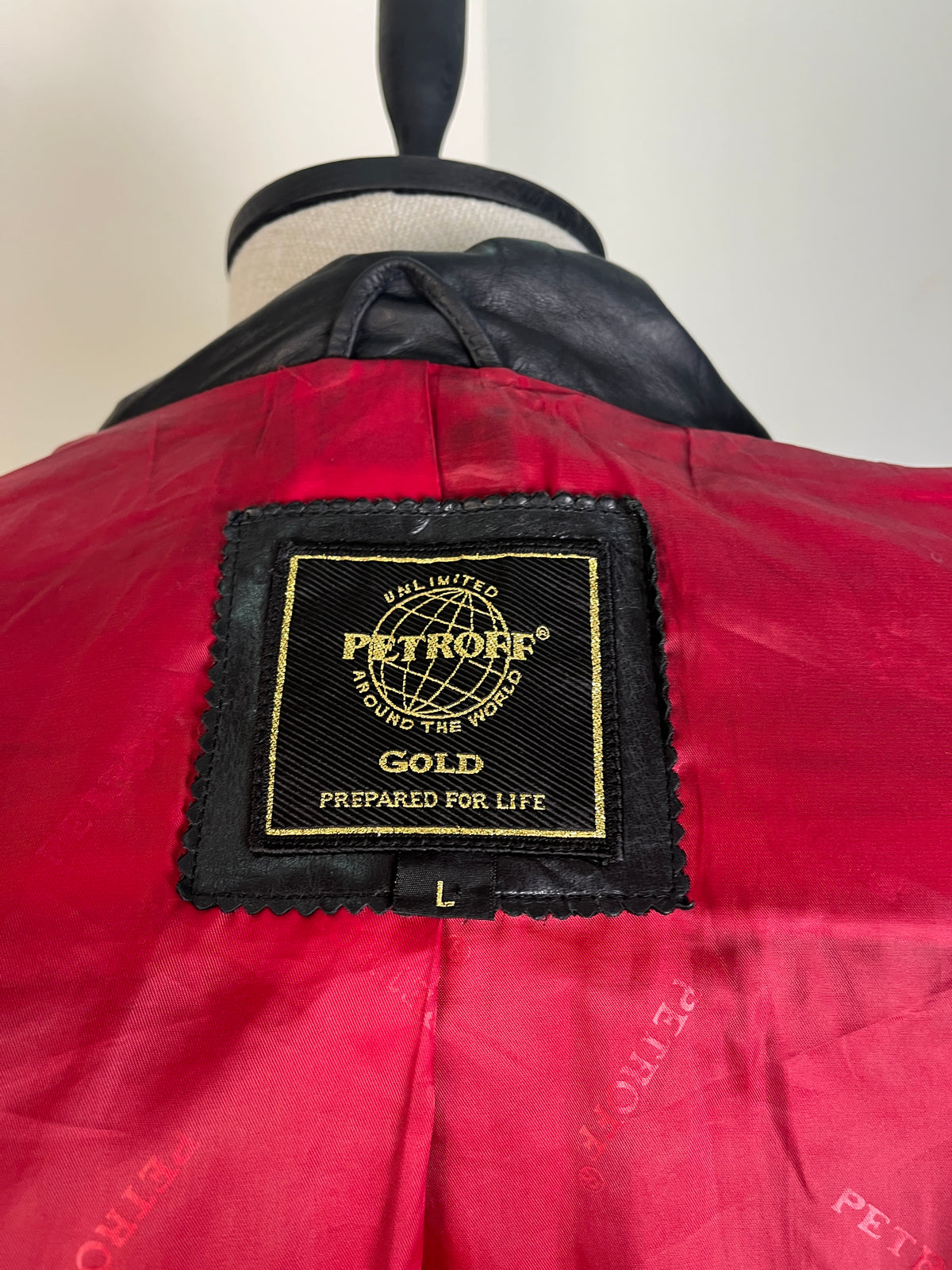 Leather Motorcycle Jacket (M/L)