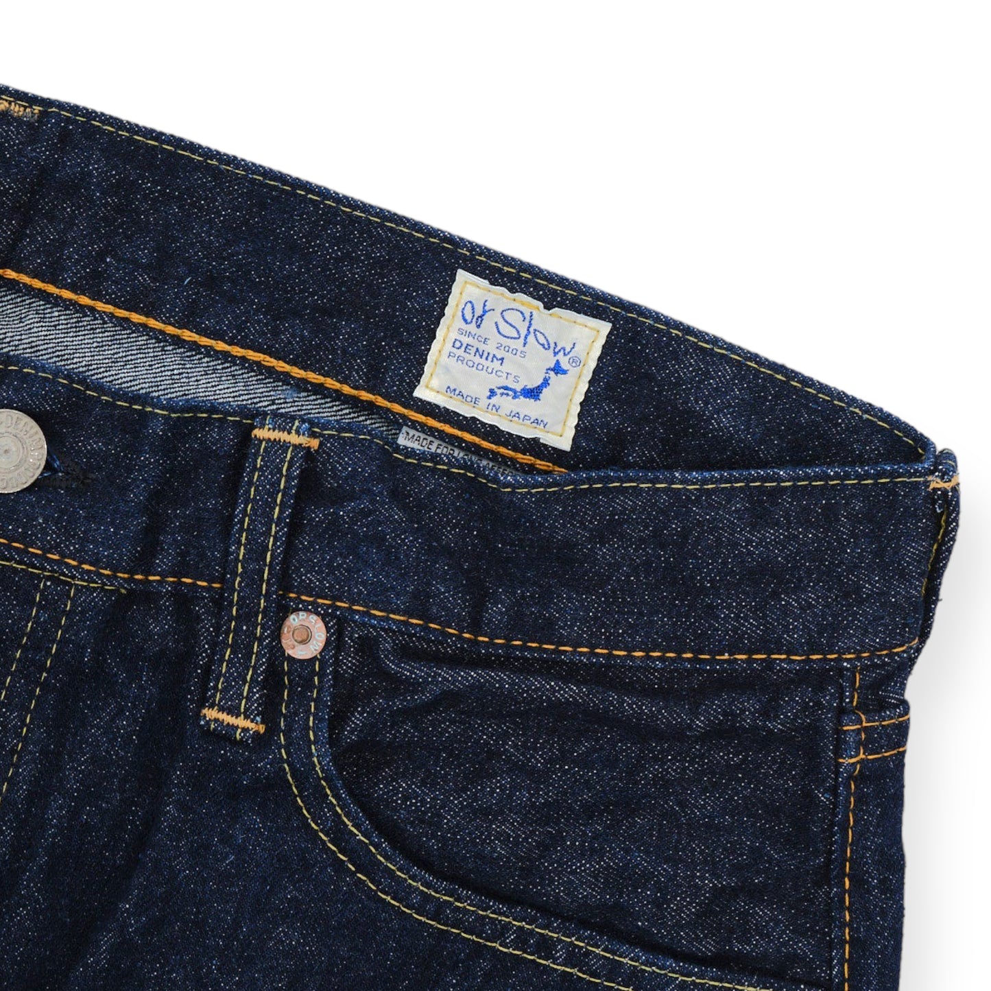 orSlow 105 STANDARD SELVEDGE JEANS ONE WASH