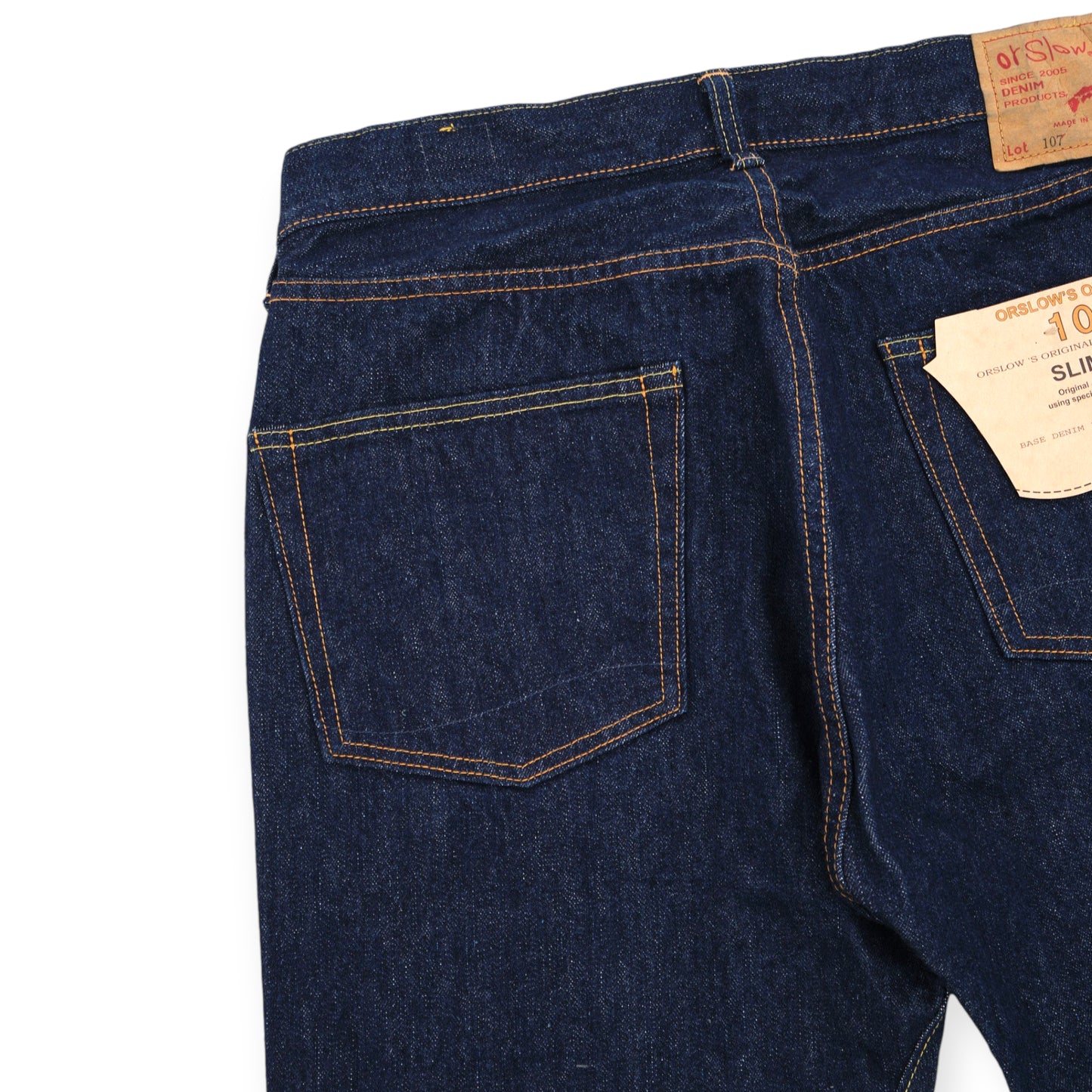 orSlow 107 IVY FIT SELVEDGE JEANS ONE WASH