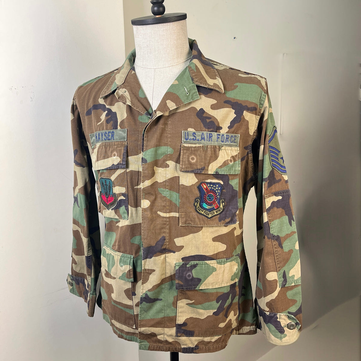 USAF Woodland Camo Jacket (L)