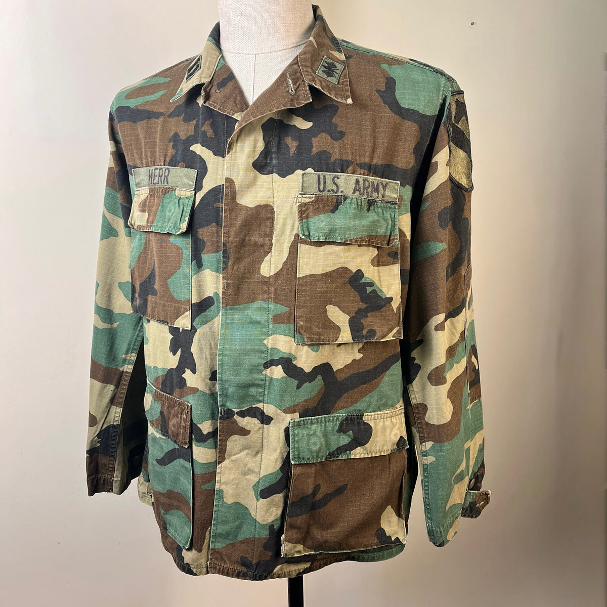 US Army Woodland Camo Jacket (L)