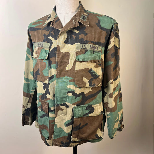 US Army Woodland Camo Jacket (L)